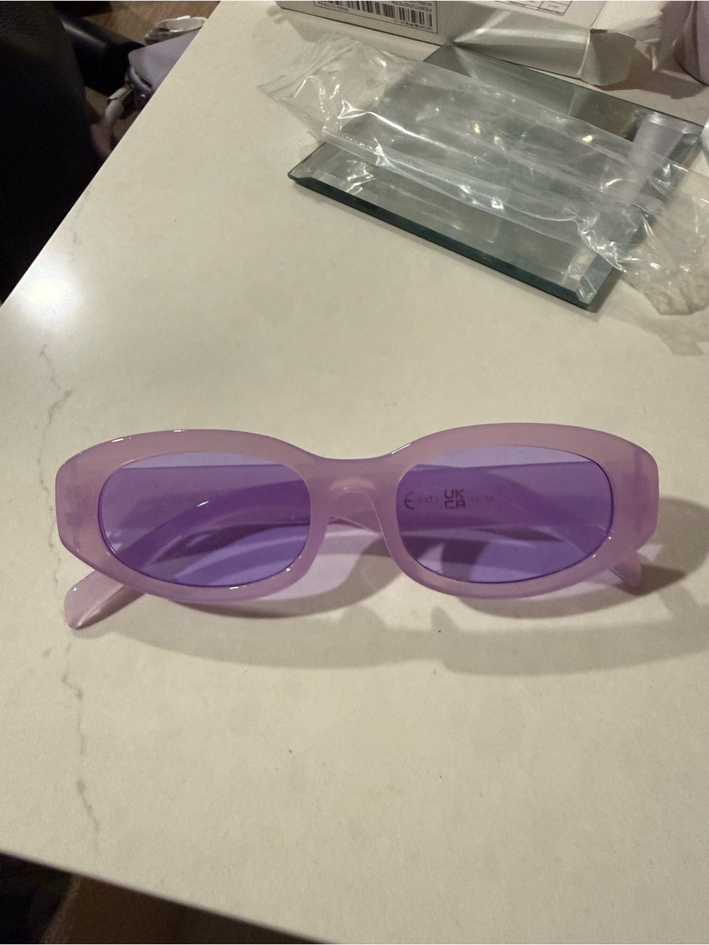 Purple Oval Women's Sunglasses
